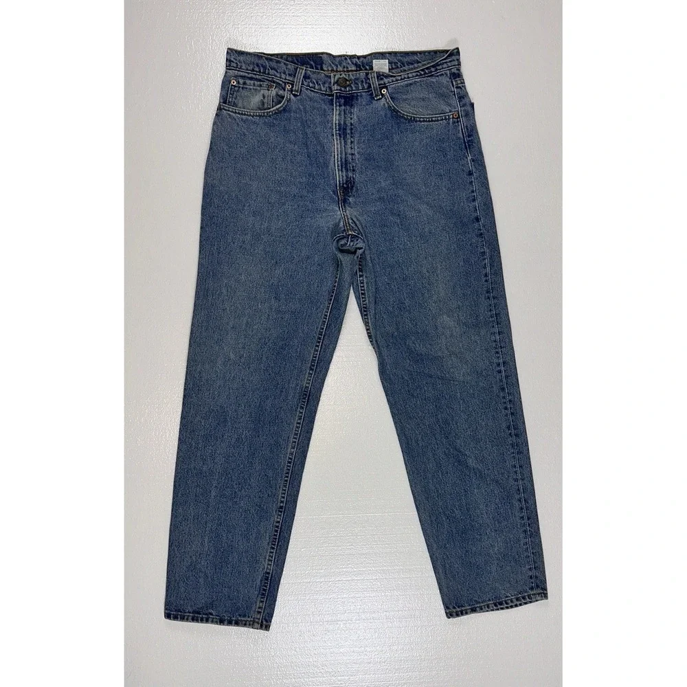 Levis 550 Relaxed Fit Jeans Mens 38x32 Blue‎ Excellent Vintage Made in USA 90s